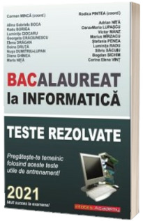 Bacalaureat la Informatica, 2021. Teste rezolvate