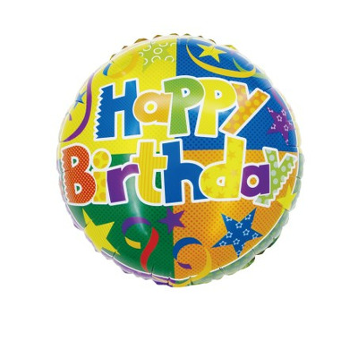 Balon folie Happy birthday, 46 cm