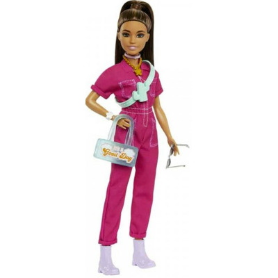 Barbie The Movie: fashion mania papusa in rochie roz