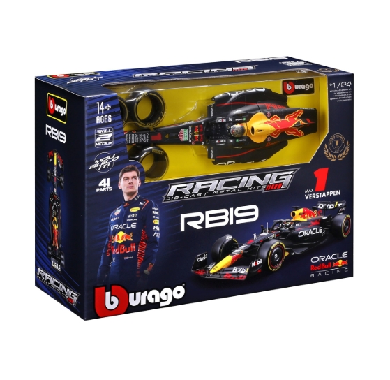 Bburago 1:24 Formula 1 Oracle Red Bull Racing RB19 Max Verstappen - Model Kit Oficial Racing