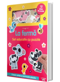 Bebe invata. La ferma. Set educativ cu puzzle