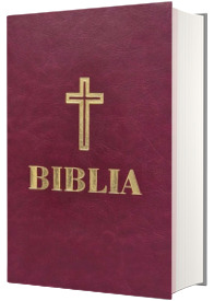 Biblia - format 053 grena cu fermoar si coperta din piele ecologica