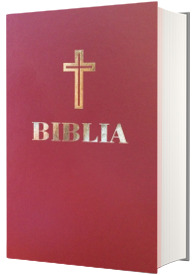 Biblia sau Sfanta Scriptura, coperta cartonata, grena. Editie omagiala