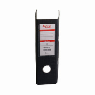 Biblioraft A5, plastifiat PP/PP, 75 mm, Optima Premium - negru