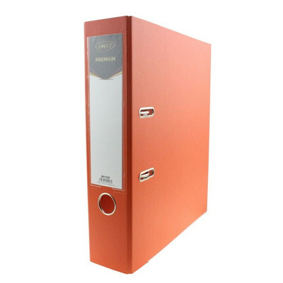 Biblioraft plastifiat 75mm Premium Daco portocaliu