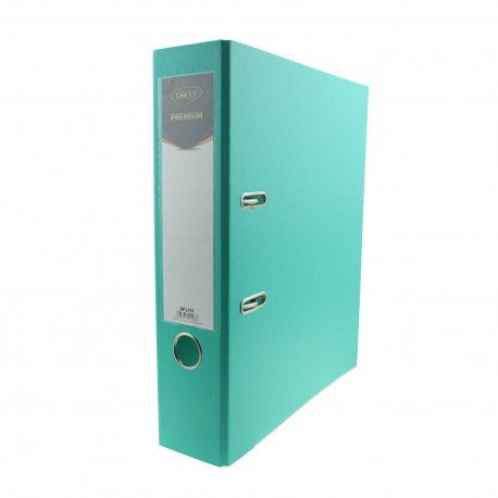 Biblioraft plastifiat 75mm Premium Daco turcoaz