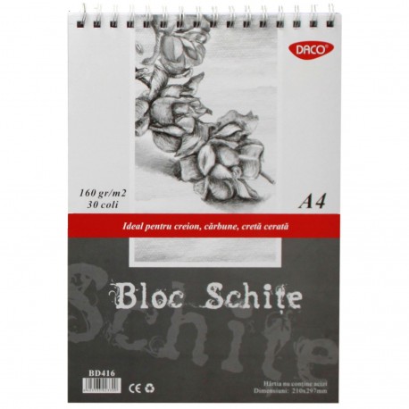 Bloc A4 schite 160g 30 file