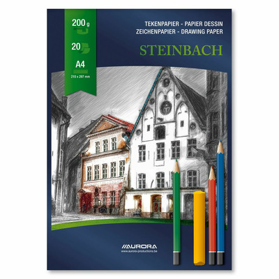 Bloc desen A4, 20 file - 200g/mp, Aurora Steinbach