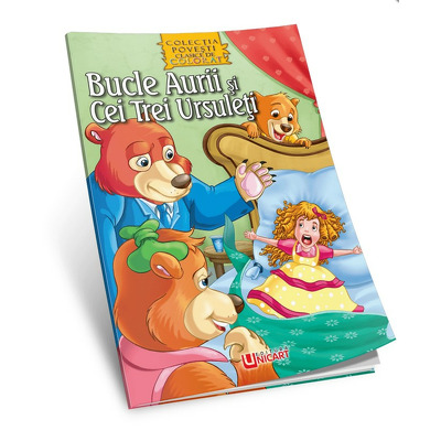 Bucle Aurii si cei trei ursuleti. Carte de colorat