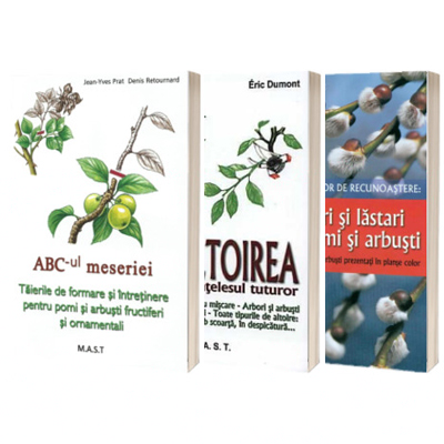 Bundle 3 carti - Taierea si altoirea pomilor si arbustilor