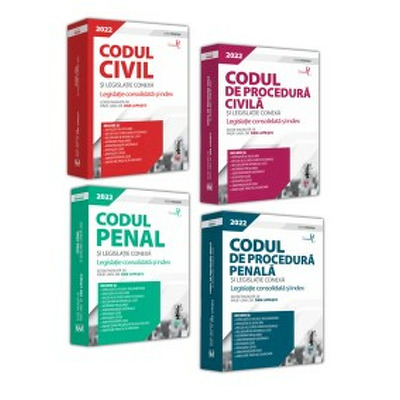 Bundle 4 carti - Codul civil, Codul de procedura civila, Codul penal si Codul de procedura penala