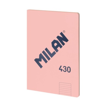 Caiet A4 48 file romana cusut MILAN roz