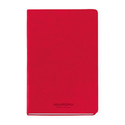Caiet A5, 192 file - hartie FSC 80 g/mp, coperta soft-touch rosu, AURORA Capri - dictando