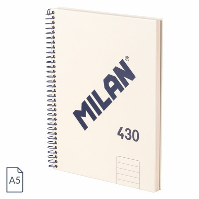 Caiet A5 80 file romana spira Bej MILAN