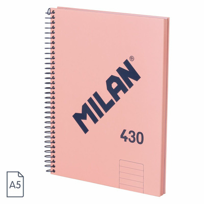 Caiet A5 80 file romana spira Roz MILAN