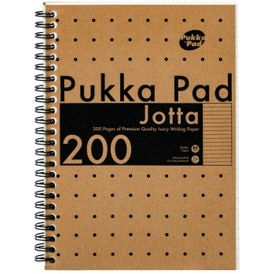 Caiet cu spirala Pukka Pads Jotta Kraft, A5 dictando, 200 pag, hartie 80 g, coperti cartonate