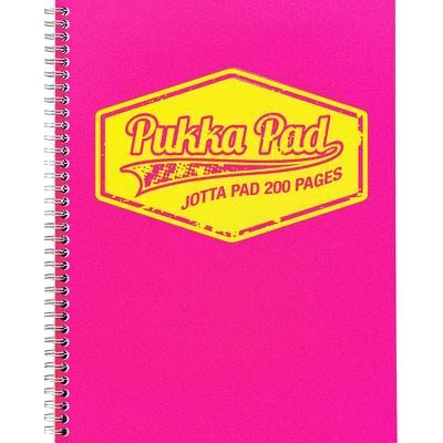 Caiet cu spirala Pukka Pads Jotta Neon A4 dictando roz