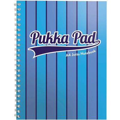 Caiet cu spirala Pukka Pads Vogue 200 pagini dictando A4, albastru