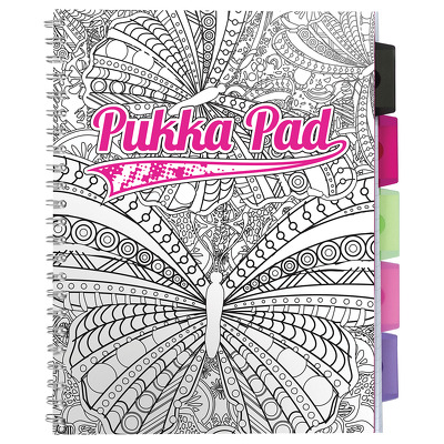 Caiet cu spirala si separatoare A4, dictando Pukka Pads Project Book ColourIn