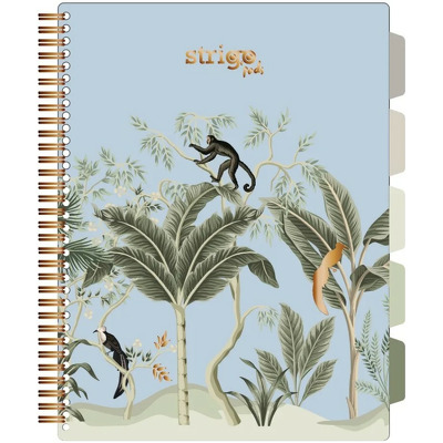 Caiet cu spirala si separatoare, STRIGO PADS Project Book Africa, A4, Matematica