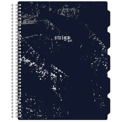 Caiet cu spirala si separatoare, STRIGO PADS Project Book Marmorat B5, Matematica
