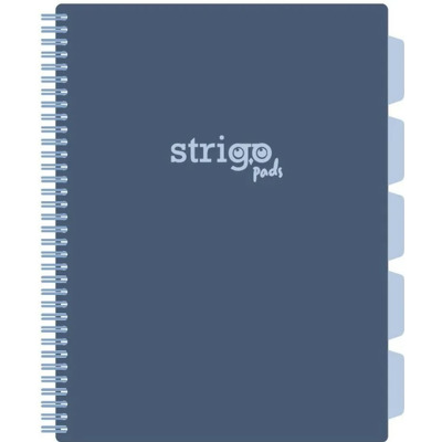 Caiet cu spirala si separatoare, STRIGO PADS Project Book Pastel A4, Matematica