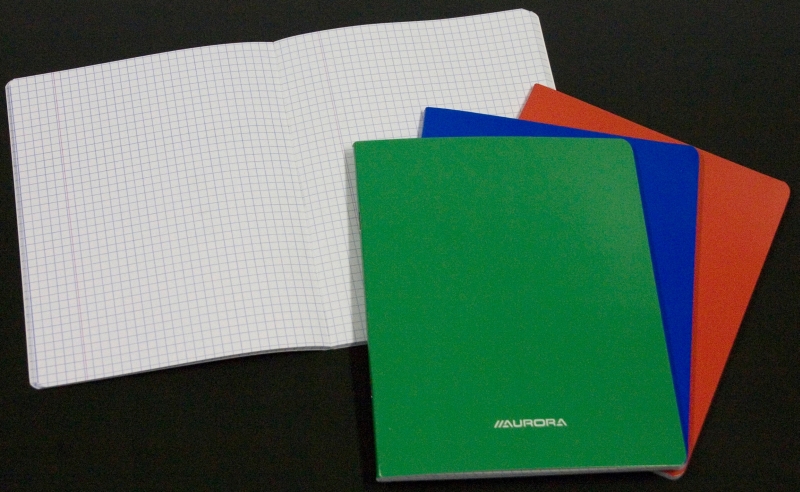 Caiet matematica A5, 36 file, liniat stanga, coperta carton laminat, Aurora