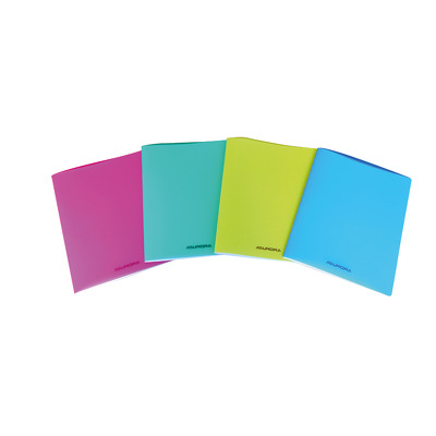 Caiet studentesc A4, foaie velina, 36 file - 80g/mp, coperta PP transparent color, Aurora