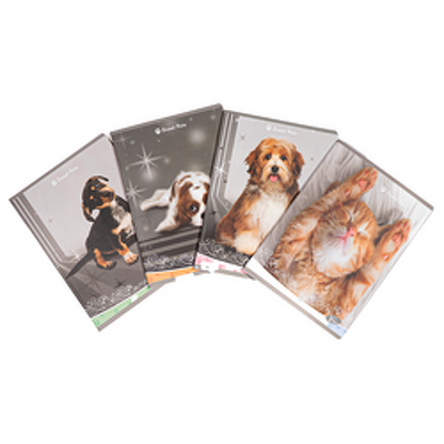 Caiet TIP2, 36 file, 80gsm, coperta carton 300gsm, design sweet pets