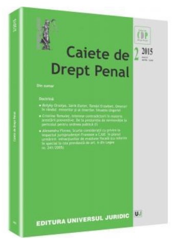 Caiete de Drept Penal nr. 2/2015