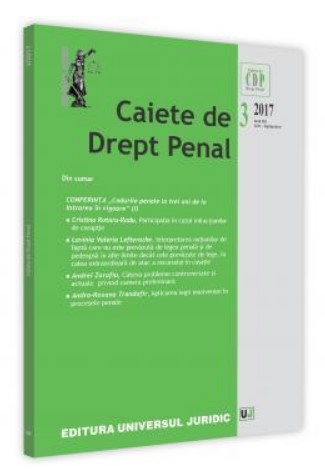 Caiete de drept penal nr. 3/2017