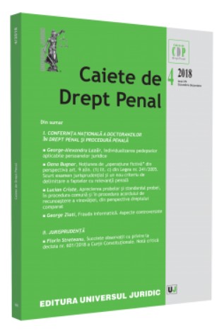 Caiete de drept penal nr. 4/2018