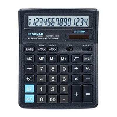 Calculator de birou, 14 digits, 193 x 143 x 38 mm, negru