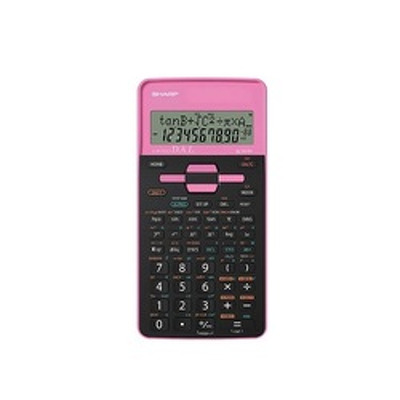 Calculator stiintific, 10 digits, 273 functii, 161x80x15mm, dual power, SHARP EL-531THBGR-negru/roz