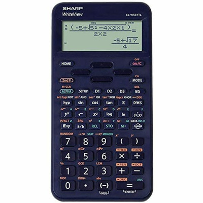 Calculator stiintific, 16 digits, 422 functiuni, 157x78x15 mm, Sharp EL-W531TLBBL - albastru