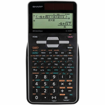 Calculator stiintific, 16 digits, 640 functiuni, 161x80x15 mm, dual power, Sharp EL-W506TBSL - argintiu