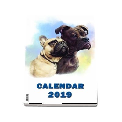 Calendar de perete cu spira 2019 - Imagini cu Catei