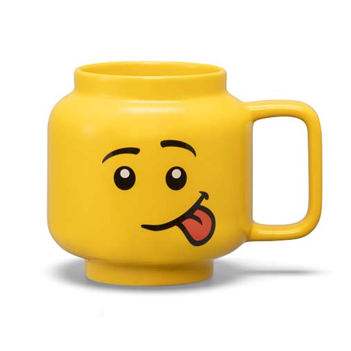 Cana mare LEGO din ceramica - Fata care face cu ochiul