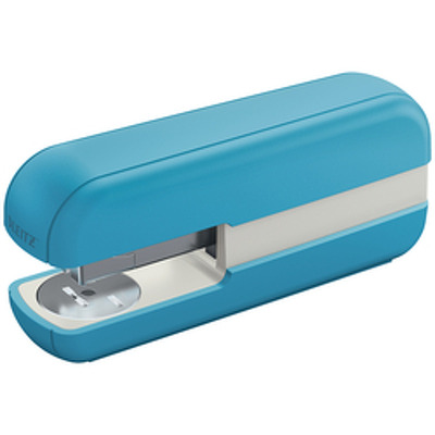 Capsator plastic LEITZ Cosy 5567, 30 coli, 200 capse P3 incluse, albastru celest