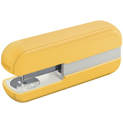 Capsator plastic LEITZ Cosy 5567, 30 coli, 200 capse P3 incluse, galben chihlimbar