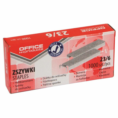 Capse pentru capsator 23/ 6, 1000/cut, Office Products