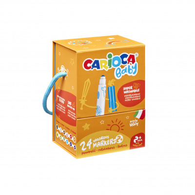 Carioca 24 bucati 12 culori Baby 46817