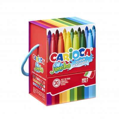Carioca 30 bucati 24 culori Jumbo 41259
