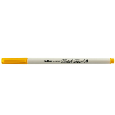 Carioca Supreme Brush Pen, varf flexibil (tip pensula) - galben