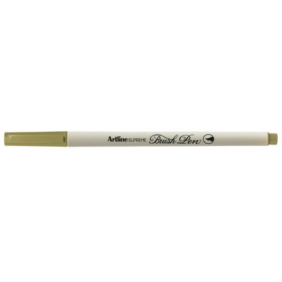 Carioca Supreme Brush Pen, varf flexibil (tip pensula) - verde masliniu