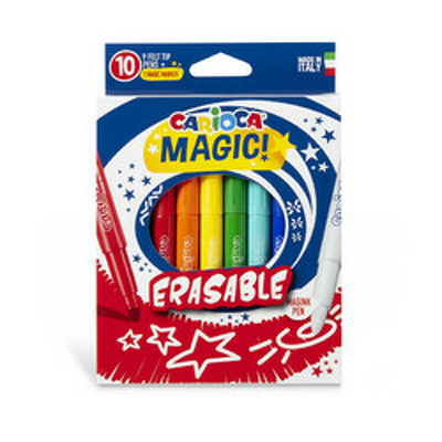 Carioca, varf 6 mm, 10 buc/cutie, Magic Erasable