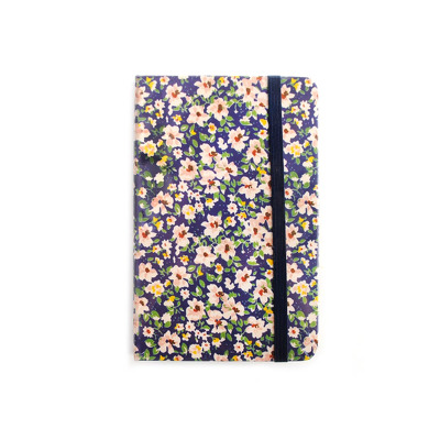 Carnetel cartonat Flowers, 80 file, albastru, Arhi Design