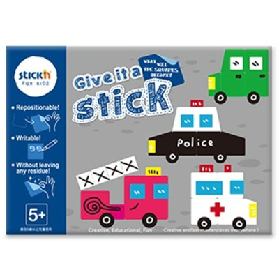 Carte creativa Stickn Give it a Stick - patrate (+5 ani)
