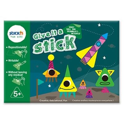 Carte creativa Stickn Give it a Stick - triunghiuri (+5 ani)