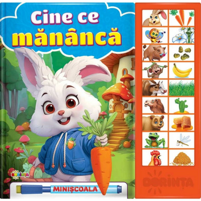 Carte cu sunete. Cine ce mananca